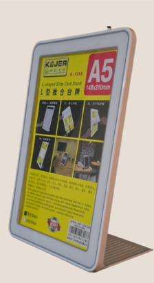 L-shaped Slide Stand (Bordered)  A5 (148x 210 mm) 